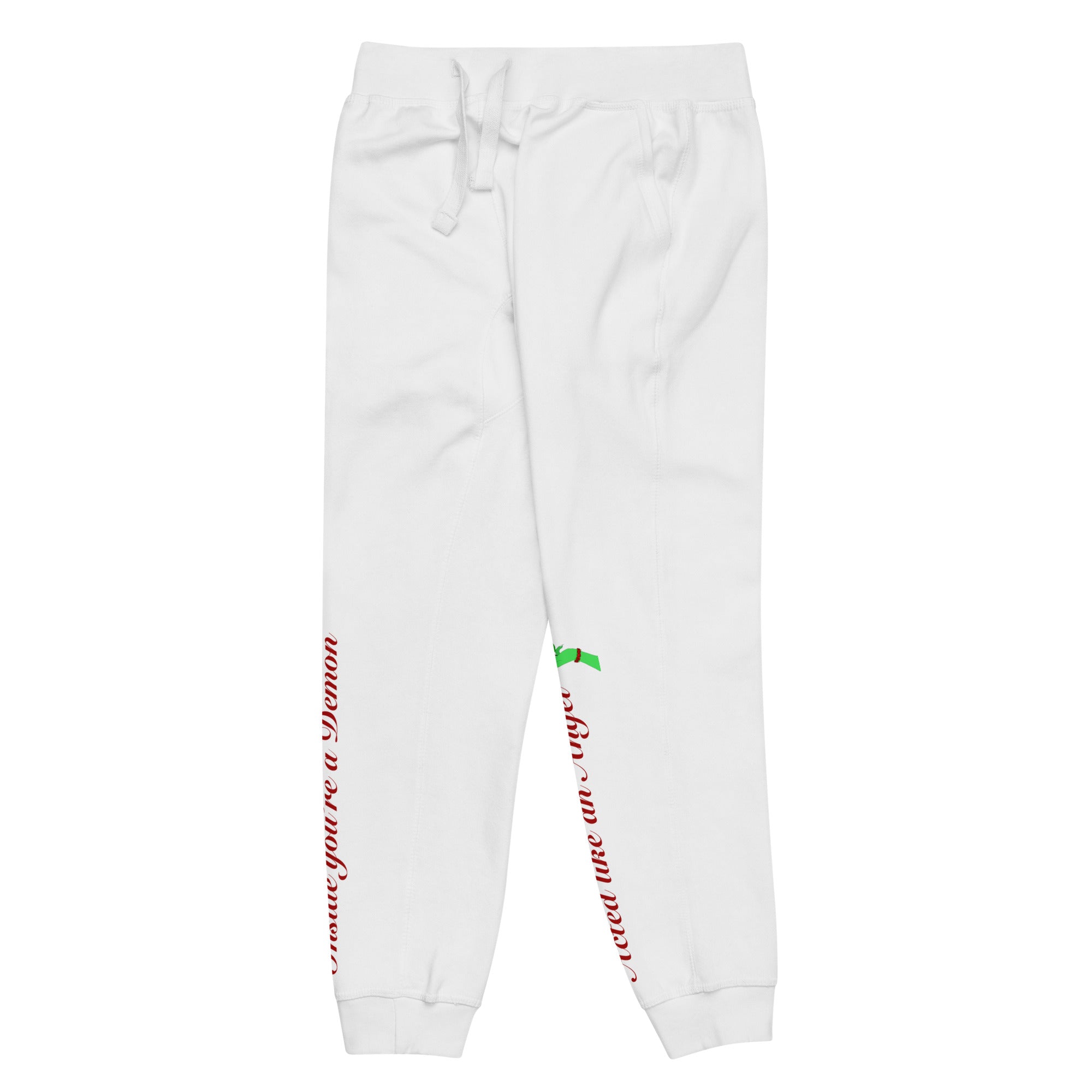 Sweatpants with writing on the crotch hot sale